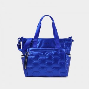 Hedgren Puffer Tote Tassen Dames Blauw | DDF3283YJ