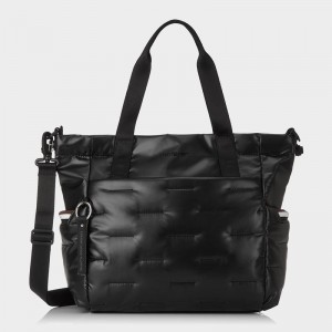 Hedgren Puffer Tote Tassen Dames Zwart | POU3846LJ