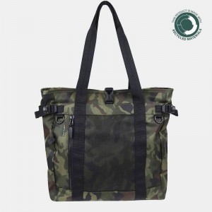 Hedgren Summit Sustainably Made Tote Tassen Dames Groen Zwart | TBX587OO