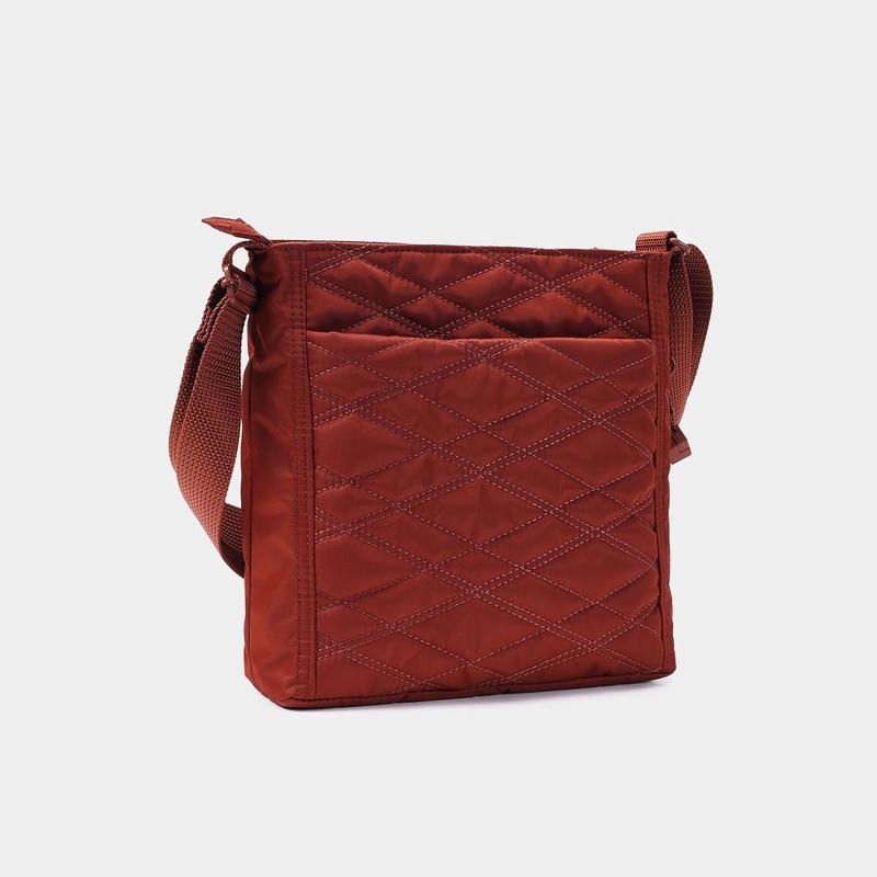 Hedgren Gewatteerd Orva Rfid Crossbodytassen Dames Rood Bruin | TUV4162SC