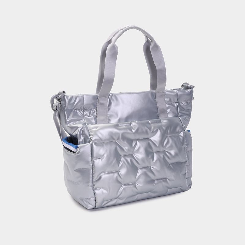 Hedgren Puffer Tote Tassen Dames Zilver Blauw | AKY2572TU