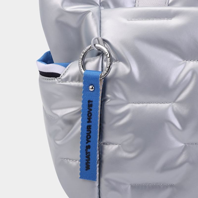 Hedgren Puffer Tote Tassen Dames Zilver Blauw | AKY2572TU