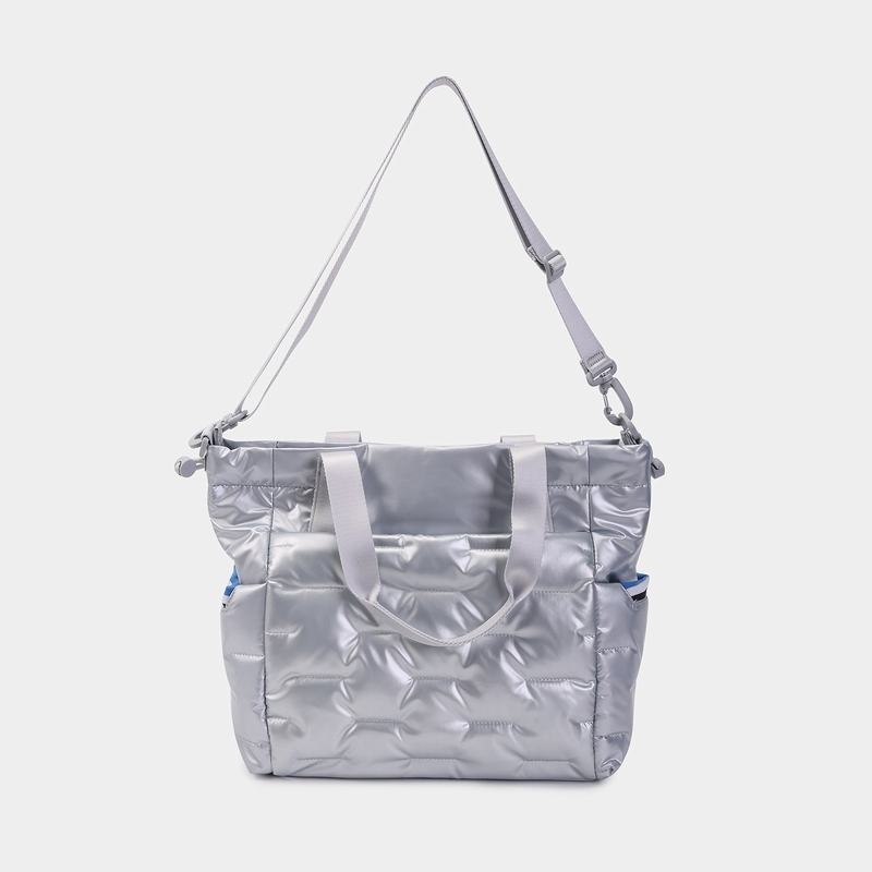 Hedgren Puffer Tote Tassen Dames Zilver Blauw | AKY2572TU