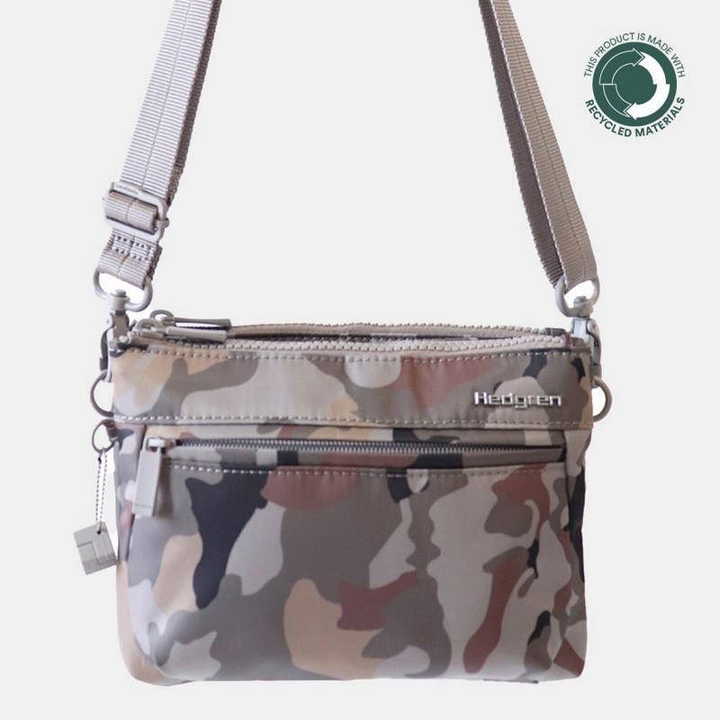 Hedgren Rain Sustainably Made Crossbodytassen Dames Grijs Camo | WLR2932TF