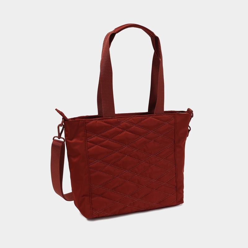 Hedgren Zoe Medium Rfid Tote Tassen Dames Rood Bruin | MJP6350RL