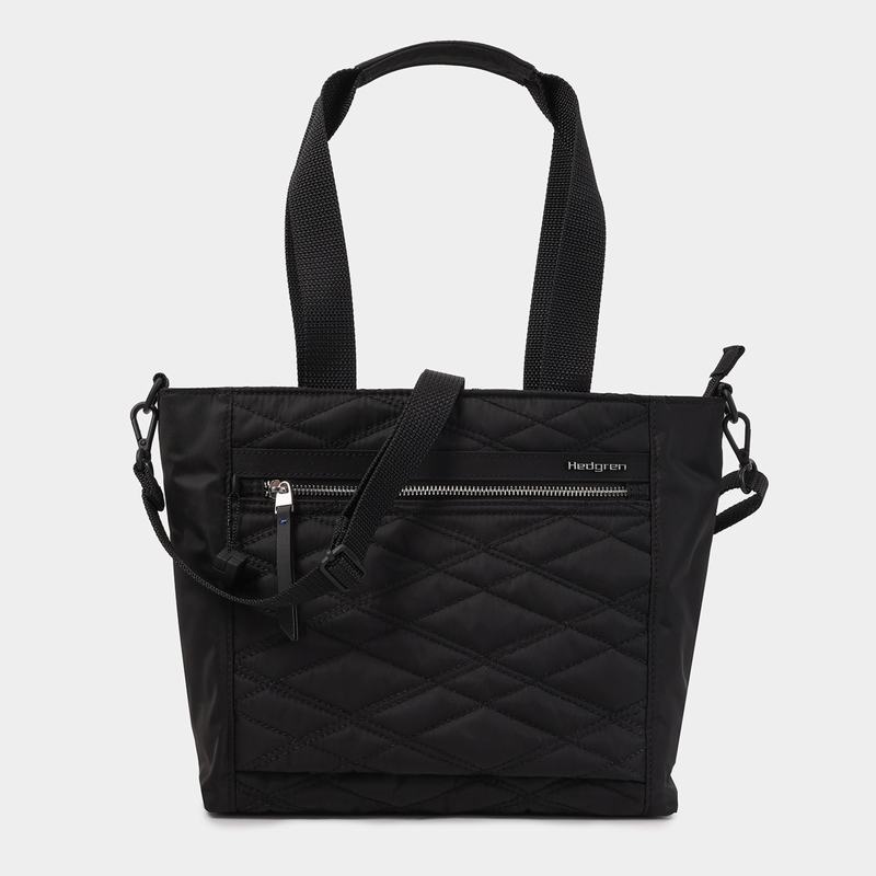 Hedgren Zoe Medium Rfid Tote Tassen Dames Zwart | AEV5381TJ